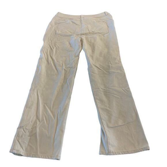 St. John Straight Leg Trouser Pants in Creamy Beige 12 - Picture 3 of 9